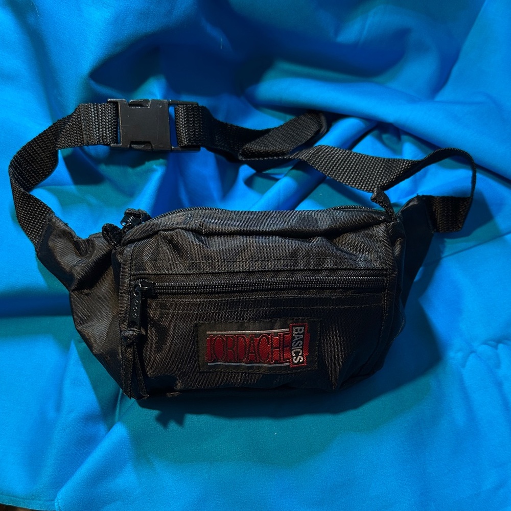 Jordache Black Belt Bag for Men